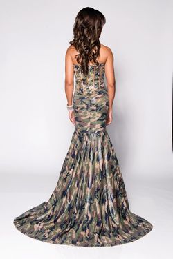 Style 15141 Envious Couture Multicolor Size 6 Tall Height Floor Length Mermaid Dress on Queenly