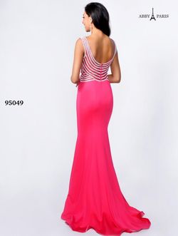 Style 95049 Lucci Lu Pink Size 2 $300 Floor Length V Neck Prom Mermaid Dress on Queenly