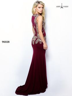 Style 96028 Lucci Lu Red Size 6 Floor Length Jersey Straight Dress on Queenly