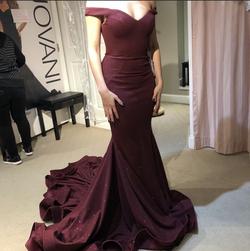 Jovani Red Size 0 Burgundy Pageant Ball gown on Queenly