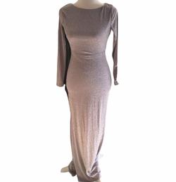 Silver Size 2 Straight Dress on Queenly