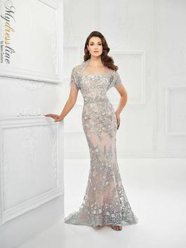 Style 118961 Montage by Mon Cheri Silver Size 16 Strapless Prom Straight Dress on Queenly