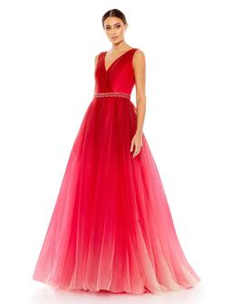 Style 20378 Mac Duggal Red Size 18 Plus Size Prom Ball gown on Queenly