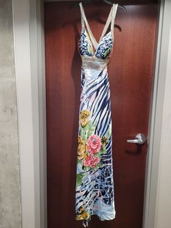 Style 6534 Dave and Johnny Multicolor Size 8 $300 A-line Dress on Queenly