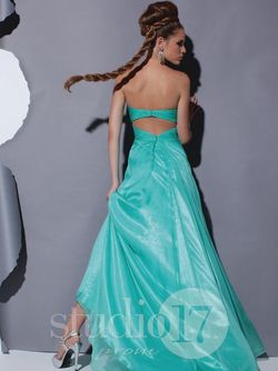 Style 12347 Studio 17 Pink Size 8 Floor Length Sequin A-line Dress on Queenly