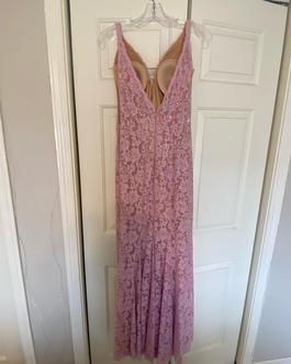 Jovani Pink Size 2 Black Tie $300 Straight Dress on Queenly