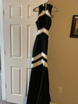 Johnathan Kayne Black Size 6 Floor Length Keyhole A-line Dress on Queenly