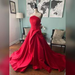 Jovani Red Size 12 Flare Prom Pageant Ball gown on Queenly