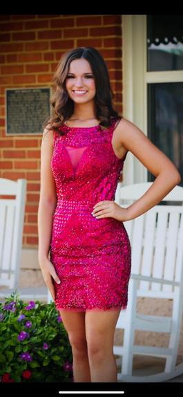 Sherri Hill Pink Size 0 Midi Homecoming $300 50 Off Cocktail Dress on Queenly