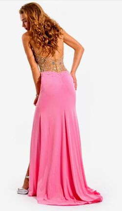 Style 6078 Partytime Formals/Rachel Allan  Multicolor Size 4 50 Off Side slit Dress on Queenly