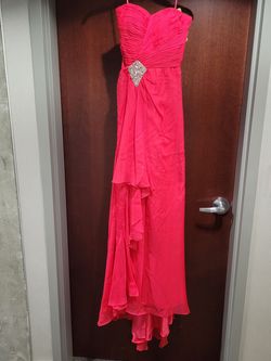 Style 1013 Aspeed USA Red Size 4 Tulle $300 A-line Dress on Queenly