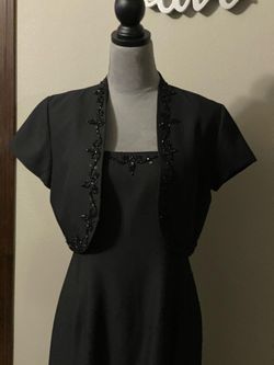 J.R. NITES Black Size 6 Military $300 Straight Dress on Queenly