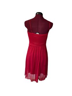 City triangle Red Size 4 Jewelled Straight Dress on Queenly