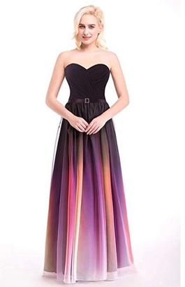 Bridess Multicolor Size 2 Prom Straight Dress on Queenly