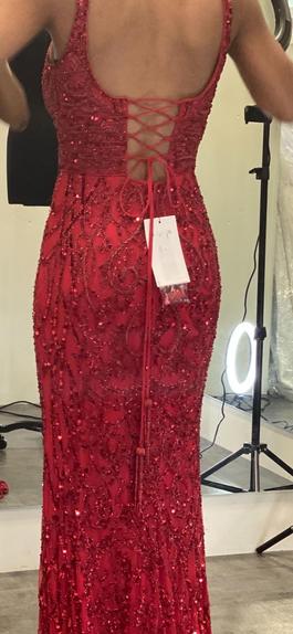 Sherri Hill Red Size 2 Prom $300 Straight Dress on Queenly