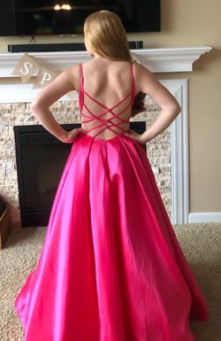 Sherri Hill Pink Size 0 Floor Length Silk Ball gown on Queenly