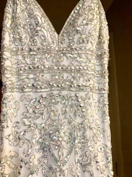 Sherri Hill White Size 4 Straight Dress on Queenly