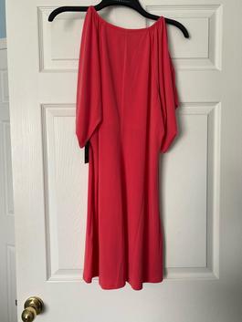 Boston Proper Red Size 8 Midi $300 Cocktail Dress on Queenly