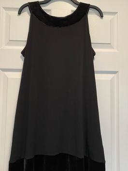 Express Black Size 10 Midi Jewelled Boat Neck Cocktail Dress on Queenly