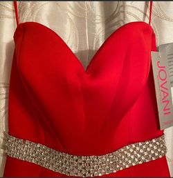 Jovani Red Size 6 Military Mermaid Dress on Queenly