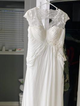 White Size 10 A-line Dress on Queenly