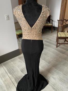 Ashley Lauren Black Size 6 Sequin Jersey Mermaid Dress on Queenly