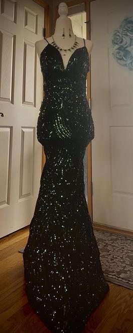 Windsor Green Size 2 Prom Jewelled $300 Straight Dress on Queenly