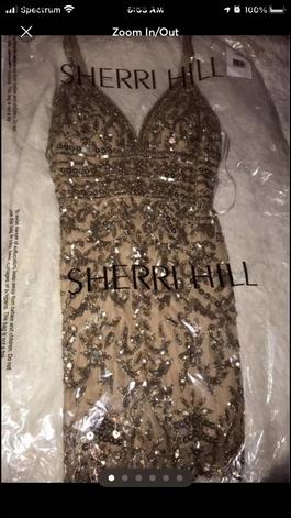 Sherri Hill Gold Size 6 Euphoria Homecoming $300 Cocktail Dress on Queenly