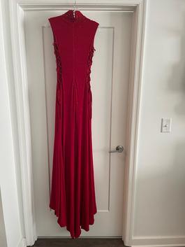 Jovani Red Size 2 Train Floor Length Straight Dress on Queenly