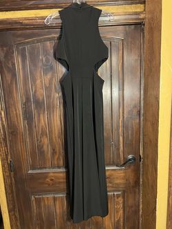 Alyce Paris Black Size 2 Office Belt Floor Length Jumpsuit Dress on Queenly