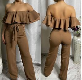 Hot LA Fashion Nude Size 8 $300 Summer Jumpsuit Dress on Queenly