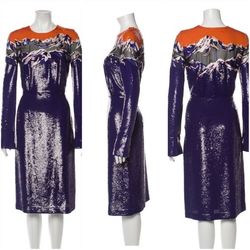 Emilio Pucci Multicolor Size 4 Jewelled Cocktail Dress on Queenly