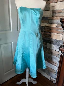 David's Bridal Blue Size 8 $300 A-line Dress on Queenly
