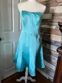 David's Bridal Blue Size 8 $300 A-line Dress on Queenly