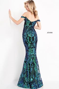 Style JVN04515 Jovani Black Tie Size 8 Pageant Floor Length Mermaid Dress on Queenly