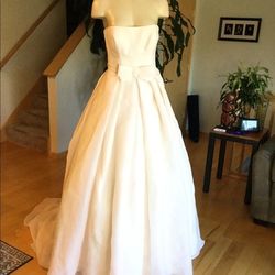 Rosa Clara Pink Size 12 Strapless 50 Off Ball gown on Queenly