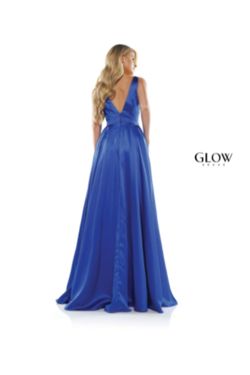 Style G904 Colors Blue Size 10 Sorority Formal Ball gown on Queenly
