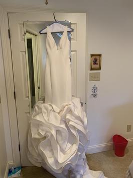 Rachel Allan White Size 2 Floor Length Pageant Mermaid Dress on Queenly