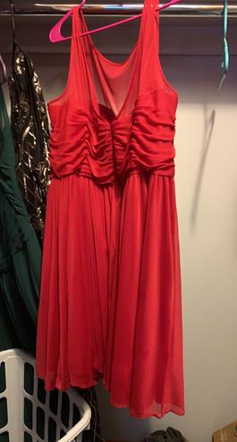 David's Bridal Red Size 22 Plus Size $300 Military A-line Dress on Queenly