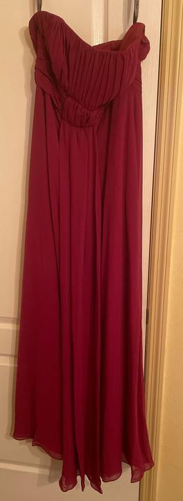 Alfred Angelo Red Size 14 Bridesmaid Straight Dress on Queenly