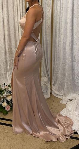Nude Size 0 Side slit Dress on Queenly
