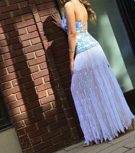 Sherri Hill White Size 2 Spaghetti Strap Prom $300 Straight Dress on Queenly