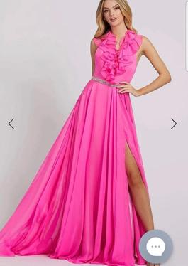 Mac Duggal Hot Pink Size 2 Prom Straight Dress on Queenly