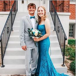 Sherri Hill Blue Size 6 $300 Military Prom Mermaid Dress on Queenly