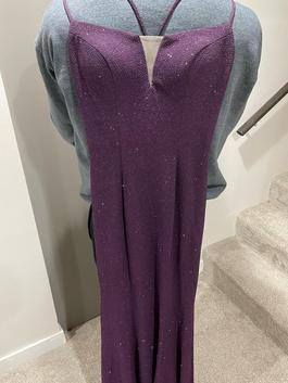 Abby Paris Purple Size 0 Prom Jewelled Cut Out $300 Mermaid Dress on Queenly