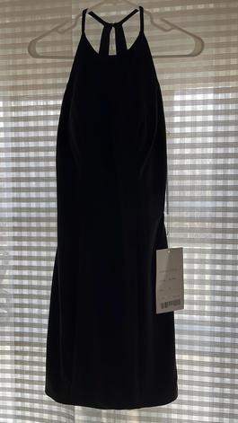 Rachel Allan Black Size 4 Cut Out $300 Sheer Rachael Allen Cocktail Dress on Queenly