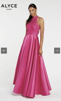 Alyce Pink Size 2 $300 Floor Length Wedding Guest Straight Dress on Queenly