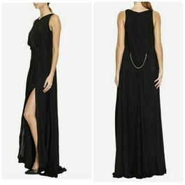 Versace Collection Black Size 6 Floor Length Sorority Formal 50 Off Side slit Dress on Queenly