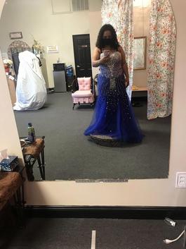 Mermaid dress Multicolor Size 20 Prom Jewelled Mermaid Dress on Queenly
