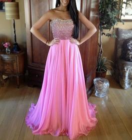 Sherri Hill Pink Size 2 Floor Length Pageant Train Dress on Queenly
